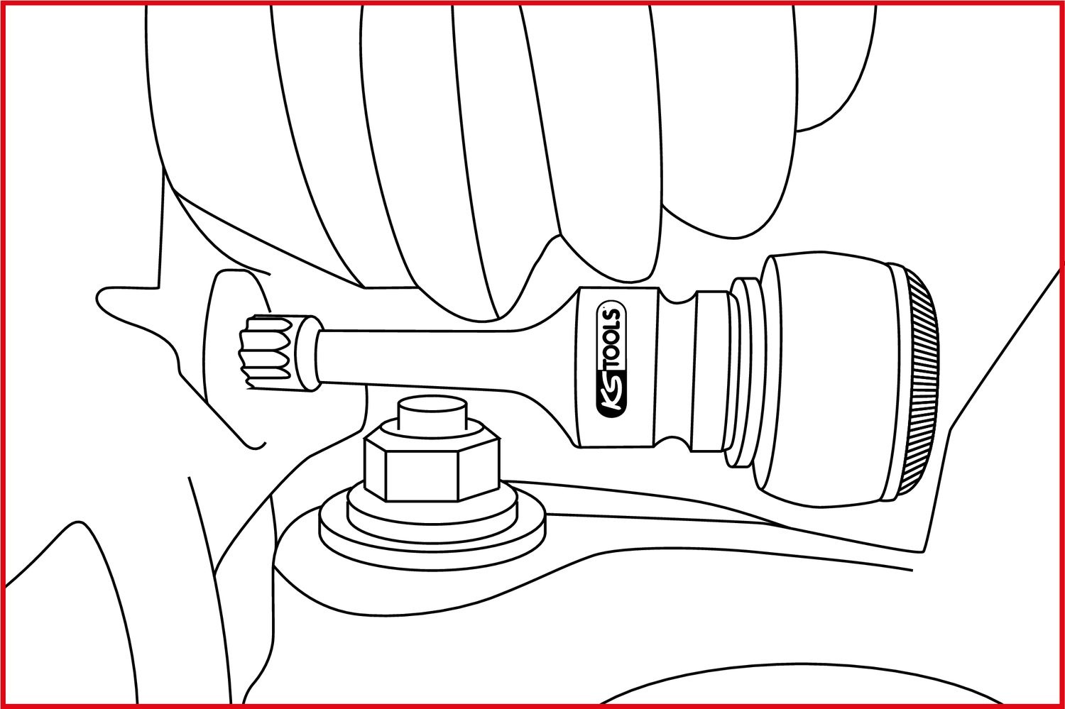 KS Tools 1/2" Bit-dopsleutelset XZN - kracht - 2 - delig - 515.0595, foto 5 van 6