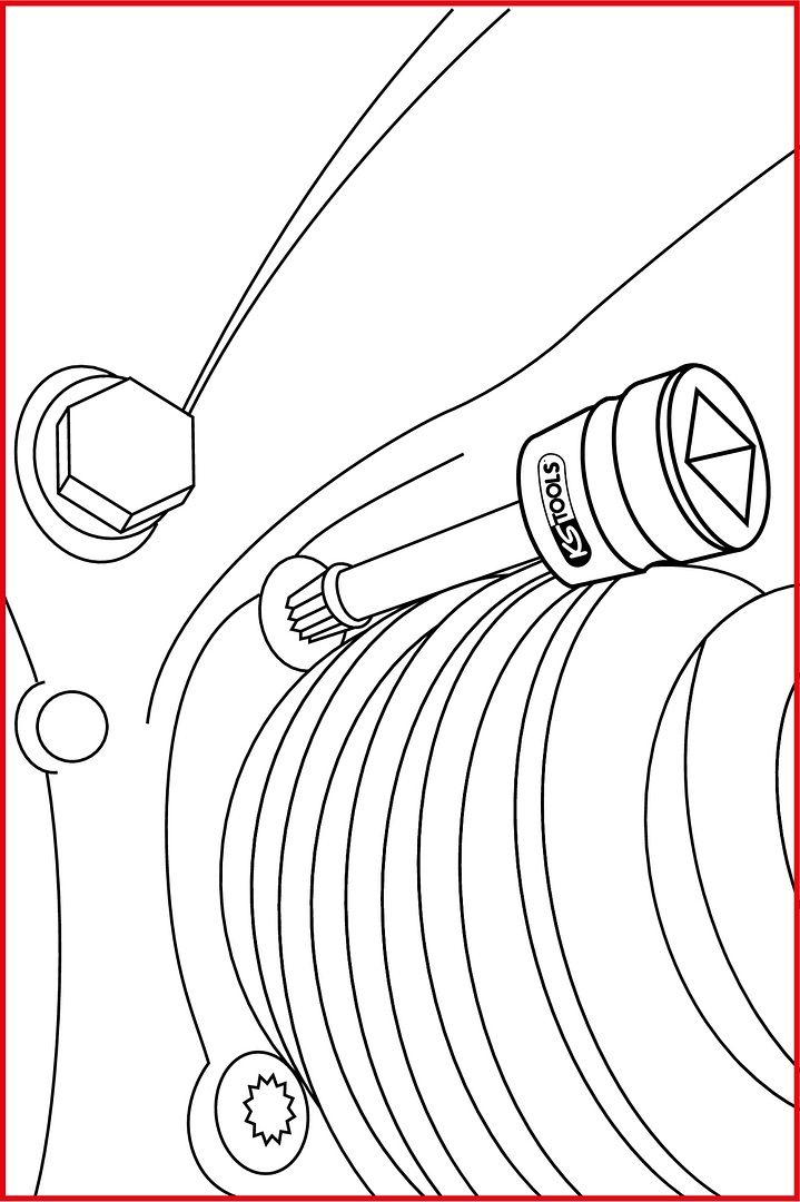 KS Tools 1/2" Bit-dopsleutelset XZN - kracht - 2 - delig - 515.0595, foto 6 van 6