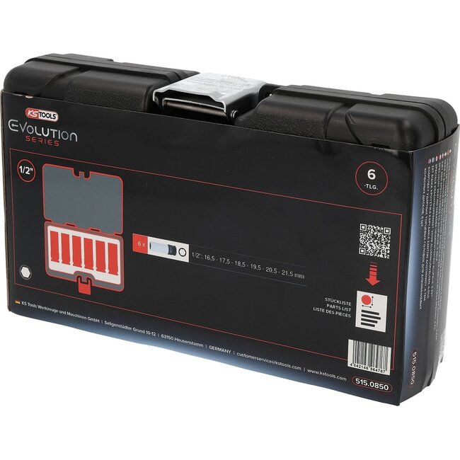 KS Tools Speciale 1/2" krachtdoppenset voor aluminiumvelgen - 6 - delig - 515.0850