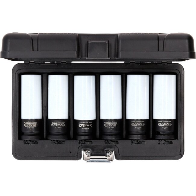 KS Tools 1/2" Special Aluminum wheel impact socket set, 6 pcs - 515.0850