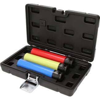 KS Tools Aluminium rims, power socket set, extra long, 3 pcs, 1/2", 17, 19, 21mm