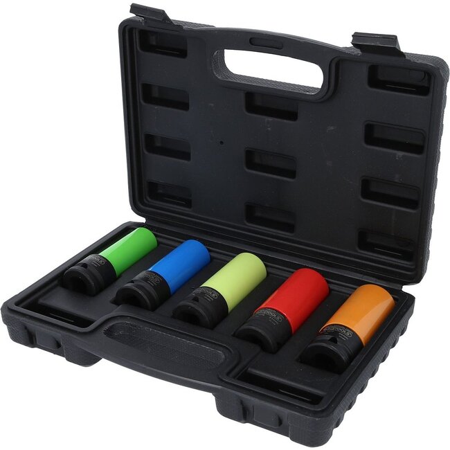KS Tools 1/2" Aluminium wheel impact socket set, 5 pcs - 515.0870
