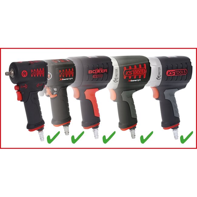 KS Tools 1/2" MONSTER high performance impact wrench, 1690Nm - 515.1210