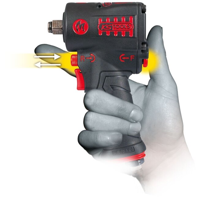 KS Tools 1/2" Clé à chocs pneumatique miniMONSTER 1.390 Nm – 515.1270
