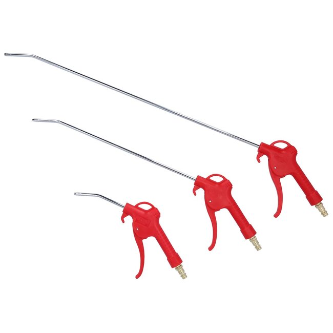 KS Tools Pneumatic blow out pistol set, 3 pcs, 95-510mm - 515.1921
