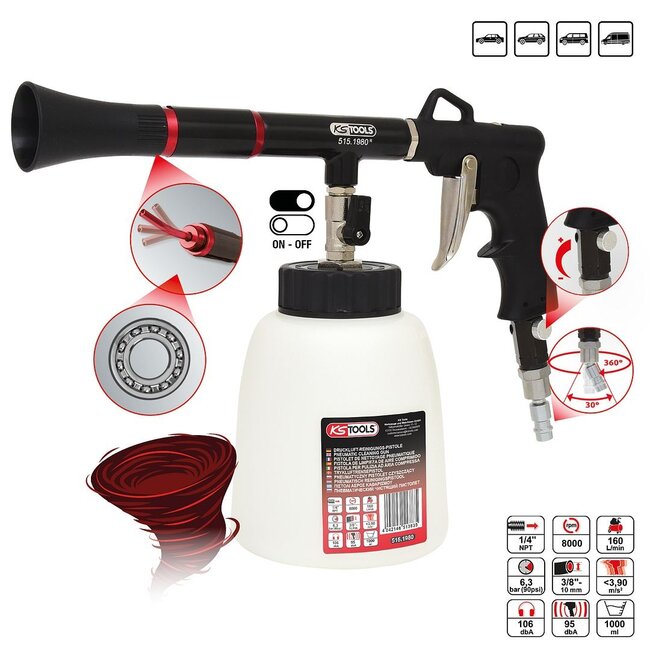 KS Tools Pneumatic cleaning gun - 515.1980