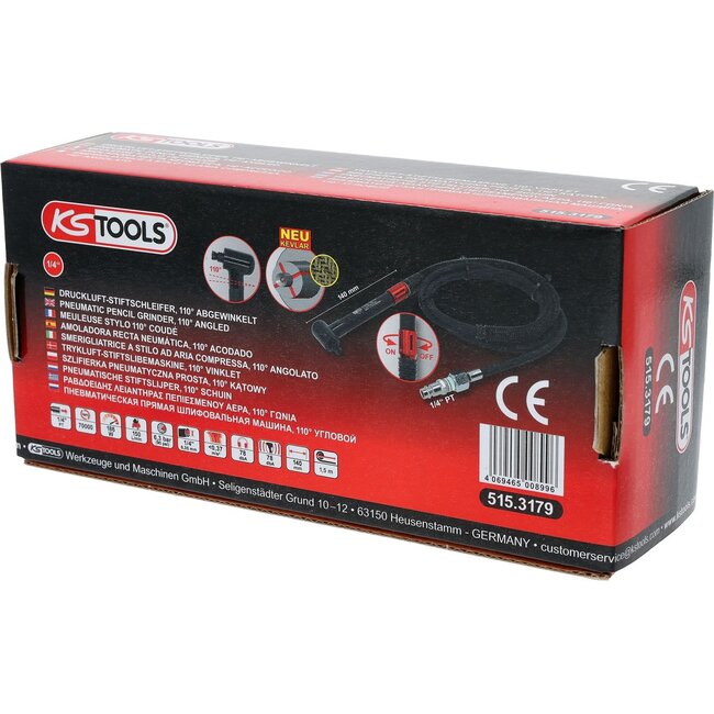 KS Tools Pneumatic pin grinder, 110° angled - 515.3179