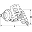 KS Tools 1" superMONSTER high performance impact wrench, 3405 Nm - 515.3270