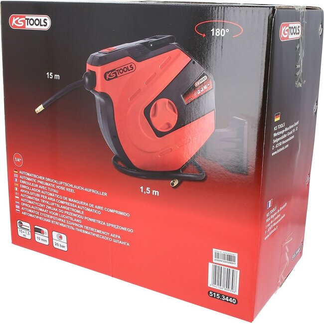 KS Tools Oprolautomaat voor luchtslang Ø 10mm x 15m - 515.3440