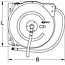 KS Tools Automatic air hose reel Ø 13mm x 15m - 515.3445
