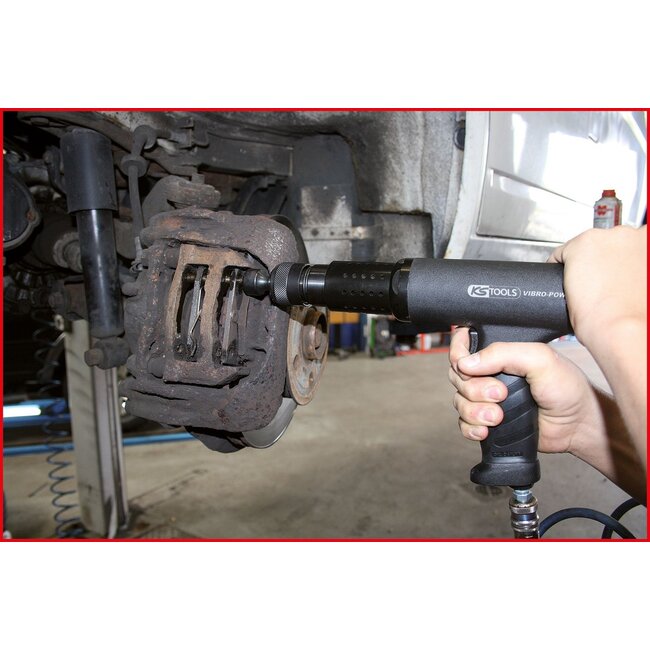 KS Tools Vibro-Power Pneumatische beitel/hamerset - 6 - delig + houder - 515.3880