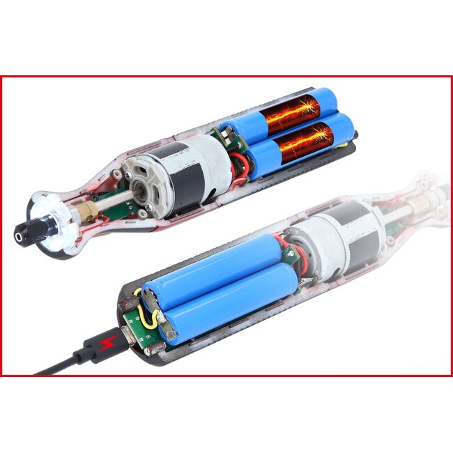 KS Tools eMONSTER Akku-Multifunktionswerkzeug-Satz mit 50 Zubehörteilen - 515.3990