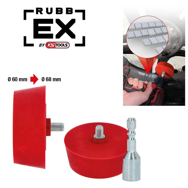 KS Tools Eraser disc for aluminum rims, conical - 515.5471
