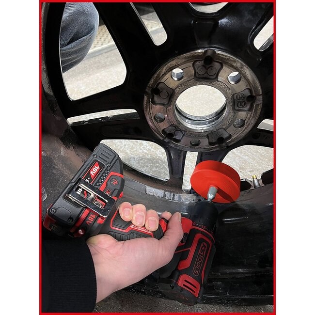 KS Tools Eraser disc for aluminum rims, conical, pack of 6 - 515.5476