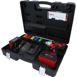 KS Tools eMONSTER 1/2" brushless cordless screwdriver set with impact function, 9 pcs