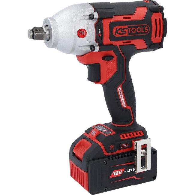 KS Tools eMONSTER 1/2" brushless cordless screwdriver set with impact function, 9 pcs - 515.6100