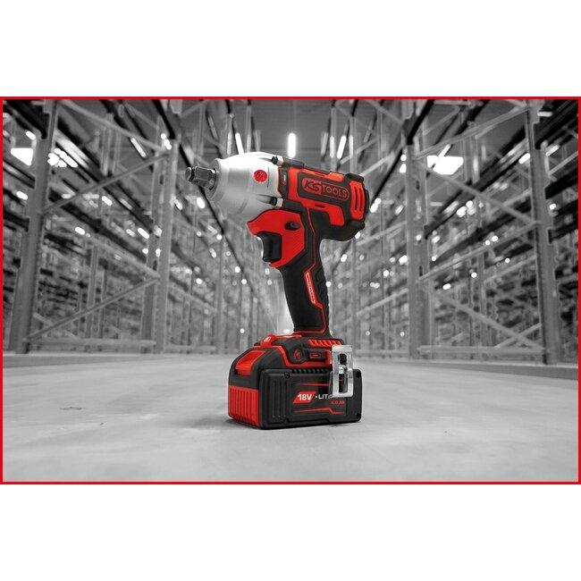 KS Tools eMONSTER 1/2" Brushless-Akku-Schlag-Schrauber-Satz, 9-tlg - 515.6100