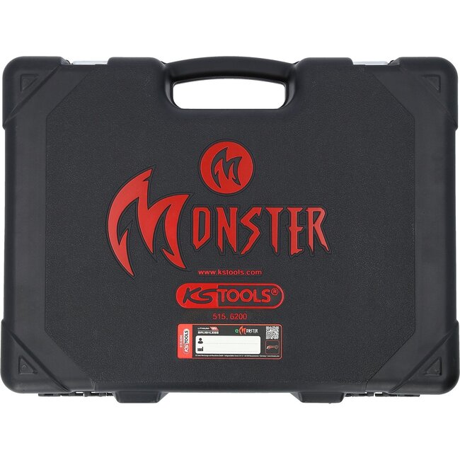 KS Tools eMONSTER brushless haakse accuslijpmachineset - 4 - delig - 515.6200