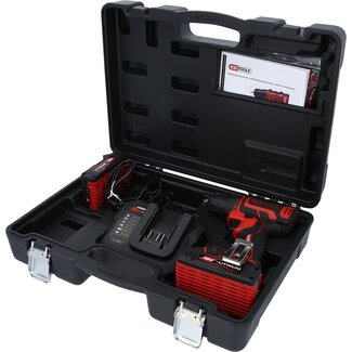 KS Tools eMONSTER brushless cordless screwdriver set with drill function, 4 pcs