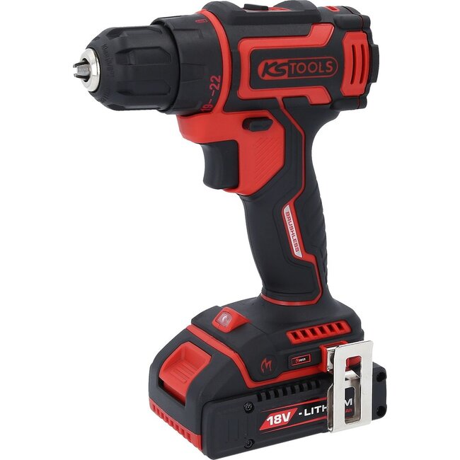 KS Tools eMONSTER Brushless-Akku-Bohr-Schrauber-Satz, 4-tlg - 515.6400