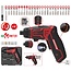 KS Tools 1/4" eMONSTER cordless bit screwdriver set, 27 pieces - 515.6500