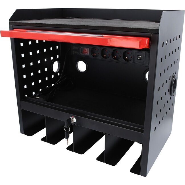 KS Tools eMONSTER tool cabinet for wall mounting with 1 door, H435xW480xD282mm - 515.6901