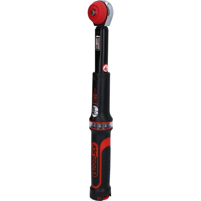 KS Tools 1/4" ERGOTORQUE®precision torque wrench with rotary mushroom ratchet head, 1-5Nm - 516.1402