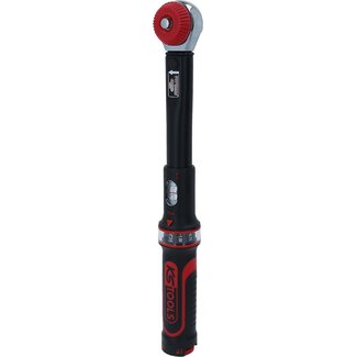 KS Tools 3/8" ERGOTORQUE®precision torque wrench with rotary mushroom ratchet head, 10-50Nm