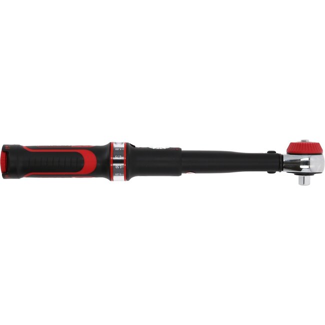KS Tools 3/8" ERGOTORQUE®precision torque wrench with rotary mushroom ratchet head, 10-50Nm - 516.1422