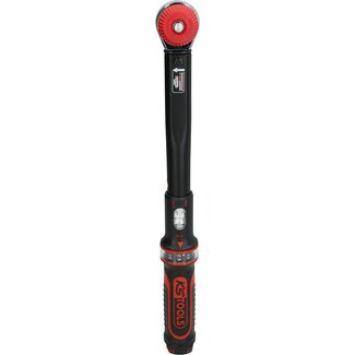 KS Tools 1/2" ERGOTORQUE®precision torque wrench with rotary mushroom ratchet head, 20-100Nm