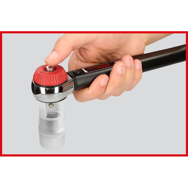 KS Tools 1/2" ERGOTORQUE®precision Momentsleutel met draaiknop-omsteek-ratelkop - 60-320Nm - 516.1472