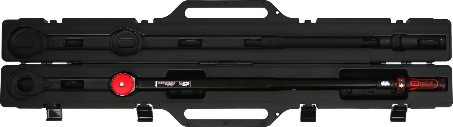 KS Tools 3/4" ERGOTORQUE®precision Momentsleutel met draaiknop-omsteek-ratelkop - 110-550Nm - 516.1490, foto 4 van 6