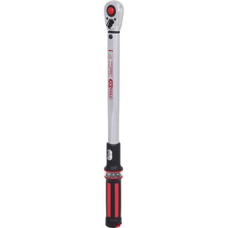 KS Tools 1/2" ERGOTORQUE®precision Ratschen-Drehmomentschlüssel, 40-200Nm, rot