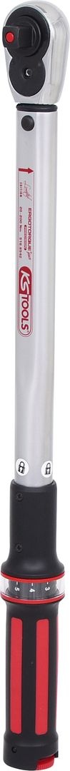 KS Tools 1/2" ERGOTORQUE®precision Momentsleutel met omschakelbare ratel - 40-200Nm - 516.6542, foto 3 van 6