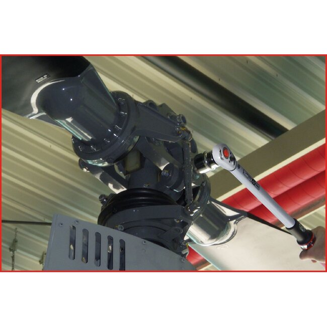 KS Tools 1/2" ERGOTORQUE®precision Ratschen-Drehmomentschlüssel, 40-200Nm, rot - 516.6542