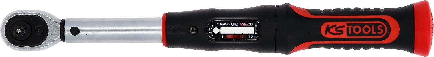 KS Tools 1/4" INFINITOOL Momentsleutel met omschakelbare ratelkop - 5-25 Nm - 516.9012, foto 6 van 6
