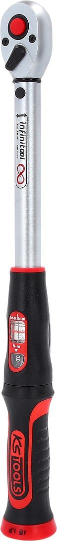 KS Tools 3/8" INFINITOOL Momentsleutel met omschakelbare ratelkop - 10-50 Nm - 516.9022, foto 4 van 6