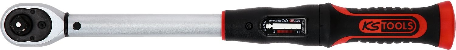 KS Tools 3/8" INFINITOOL Momentsleutel met omschakelbare ratelkop - 10-50 Nm - 516.9022, foto 6 van 6