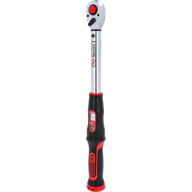 KS Tools 1/2" INFINITOOL torque wrench with reversible ratchet head, 20-100 Nm - 516.9032