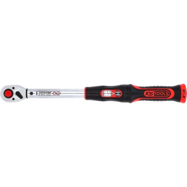 KS Tools 1/2" INFINITOOL torque wrench with reversible ratchet head, 20-100 Nm - 516.9032