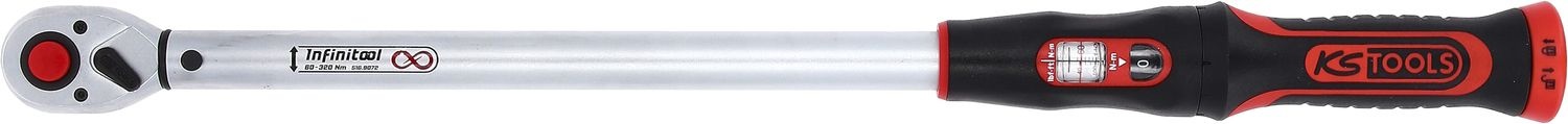 KS Tools 1/2" INFINITOOL Momentsleutel met omschakelbare ratelkop - 60-320 Nm - 516.9072, foto 5 van 6