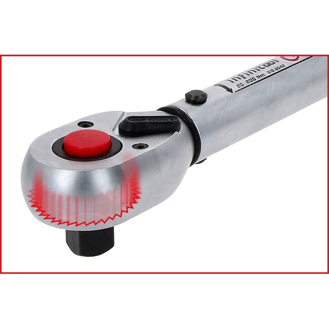 KS Tools 1/2" INFINITOOL torque wrench with reversible ratchet head, 60-320 Nm - 516.9072
