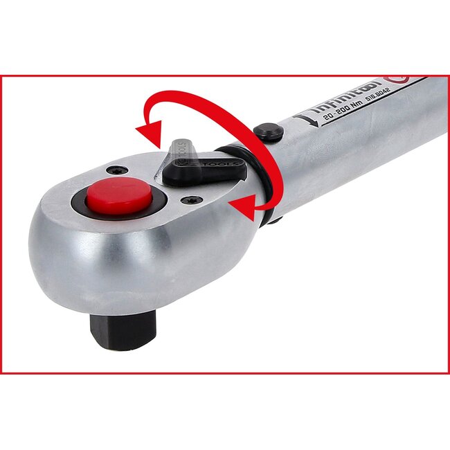 KS Tools 3/4" INFINITOOL Momentsleutel met omschakelbare ratelkop - 110-550 Nm - 516.9090