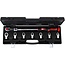 KS Tools 14x18mm INFINITOOL torque wrench toolkit with retangular tool holder 20-200Nm, 9 pcs - 516.9105