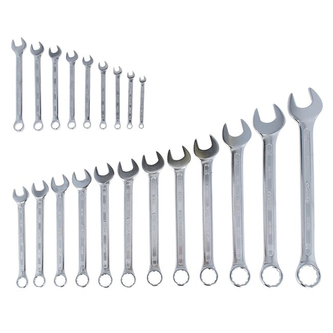 KS Tools Combination wrenches set, offset, 21 pcs 6-32mm - 517.0043