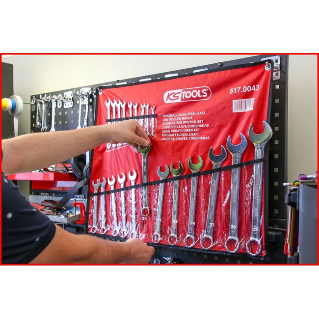 KS Tools Combination wrenches set, offset, 21 pcs 6-32mm - 517.0043