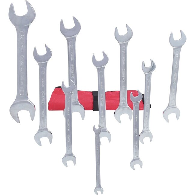 KS Tools Double open ended spanner set, 11 pcs, 6x7-30x32mm - 517.0123