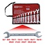 KS Tools Double open ended wrench set, 11 pcs, 6x7-30x32mm - 517.0123