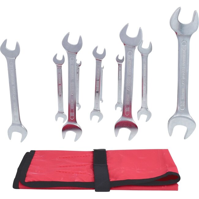 KS Tools Double open ended spanner set, 11 pcs, 6x7-30x32mm - 517.0123