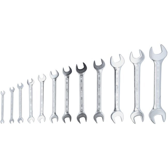 KS Tools Jeu de clés à fourche, 12 pcs, 6x7-30x32mm - 517.0125